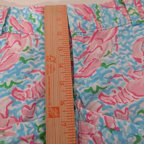 Lilly Pulitzer Lobstah Roll The Chipper Shorts Womens Size 2 Blue Pink Bermuda - Picture 12 of 14